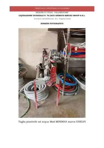 VENDITA FALLIMENTARE MATERIALE EDILE VARIO