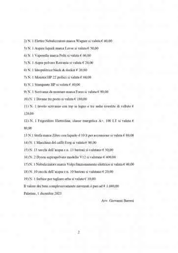 Liquidazione Giudiziale n. 42/2023 Trib. Pa