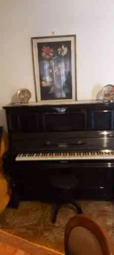 Pianoforte d epoca con tastiera d avorio.