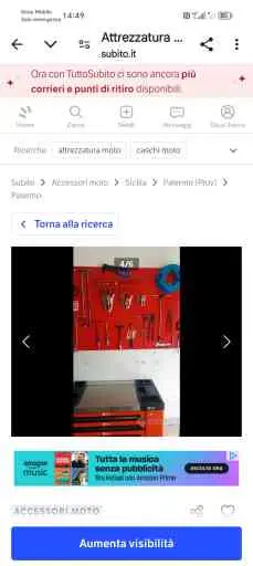 Vendo attrezzatura moto