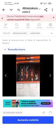 Vendo attrezzatura moto