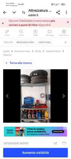 Vendo attrezzatura moto